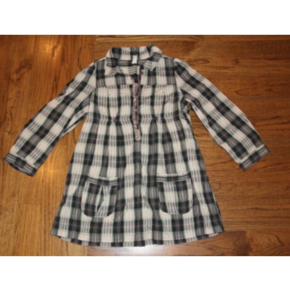 Free People Plaid Back Tie Tunic Top 6